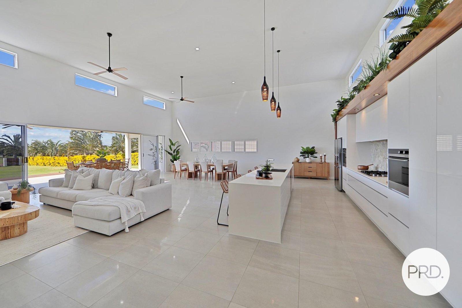 Open plan Bargara Homes kitchen and living space